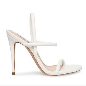 Steve Madden Carolena White Heels